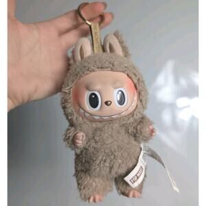 Pop Mart The Monsters Toffee Candy Labubu Vinyl Face Plush Keychain QR Verfied